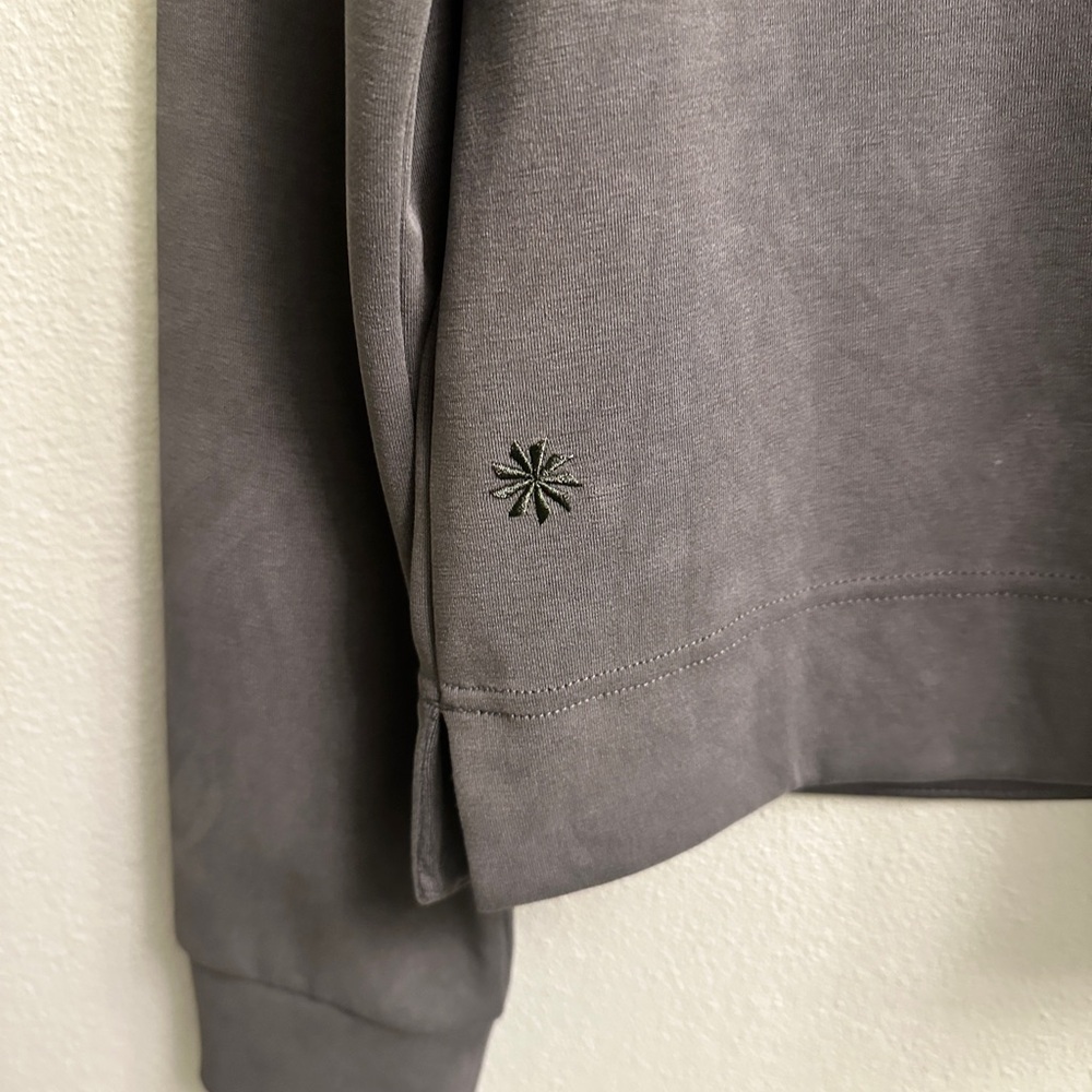 Athleta Seasoft Quarter Zip Sweatshirt Size XXS Olive Green - Picture 6 of 9